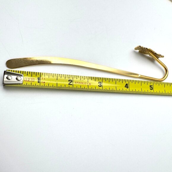 Cloisonné Set Of 2 Enamel Bookmarks Cat Panda Bear Gold-Toned Metal Multicolor - Picture 3 of 6